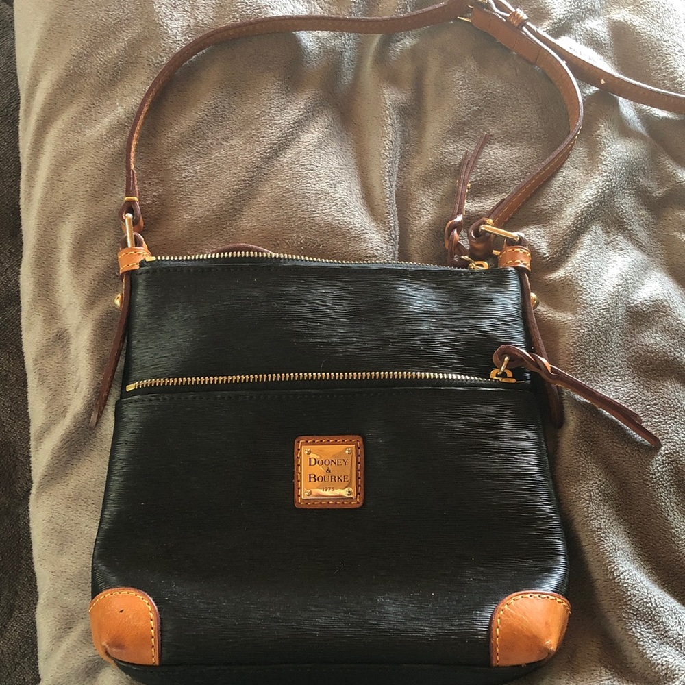 Dooney & Bourke Black and Brown Crossbody or short  Bag